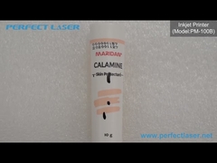 Perfekte industrielle Laser-Tintenstrahldruckmaschinen PM-100B Druck auf Plastikflasche