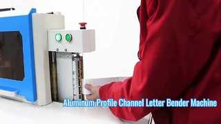Biegemaschine für Buchstaben aus Aluminiumprofilen