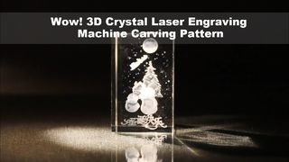 Wow! 3D-Kristall-Lasergravurmaschine, Schnitzmuster – unglaublich präzise Linien!