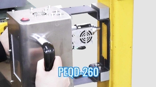 LCD-Touchscreen-Steuerung, tragbare Handbatterie, elektrische Punktstiftmarkierungsmaschine PEQD-260