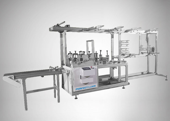 Vollautomatische Laserschweißmaskenherstellungsmaschine mit hoher Produktivität für drei Schichten