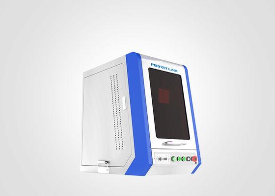 50W / 100W Laserbeschriftungsmaschine für grünes Metall mit geschlossener Abdeckung