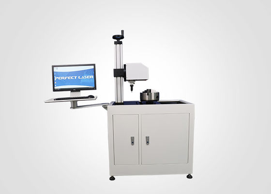 Horizontales Dreh Metallflansch-Dot Pin Pneumatic Marking Machine-300mm mit Computer