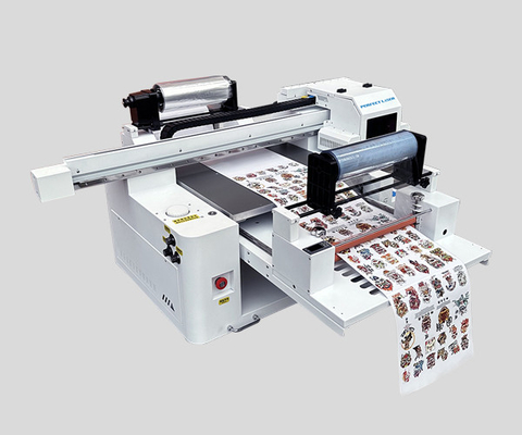 Kleine dreispritzige Acryl-Plastik-Kristalletikettmaschine mit UV-Flachbett
