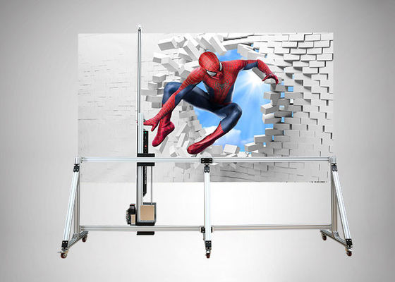 Kopf-vertikale Wand-Tintenstrahl-Drucker des Doppelt-3D, die Druck-Maschinen für Papierhölzerne Cermet-Glaskunst malen