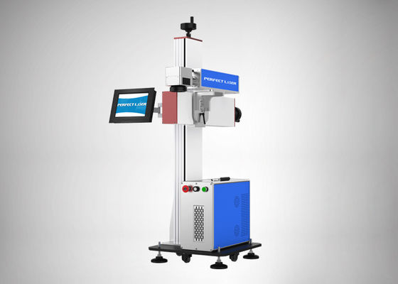 1064 nm 20 W anhebbare fliegende Laserbeschriftungsmaschine für die Produktionslinie